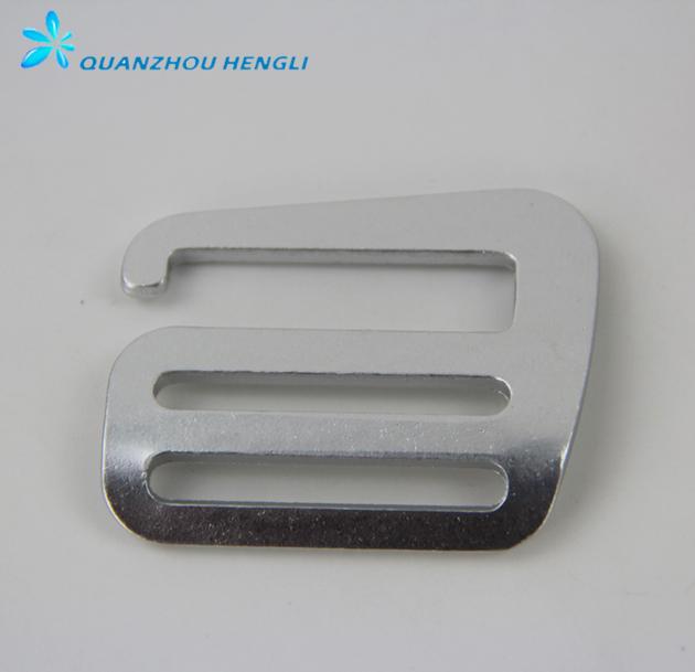 38mm ladder lock anodic aluminium metal G hook buckle