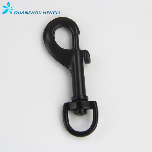 Black Spray-paint Round Eye Swivel Bolt Snap Hook