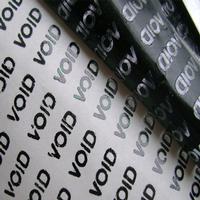 tamper evident printing material