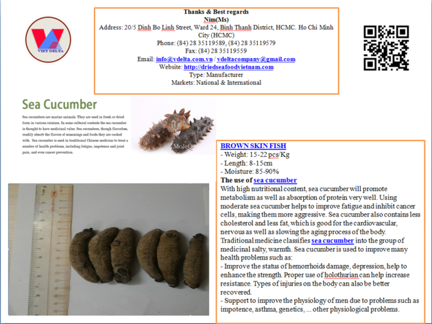 Dried Sea Cucumber