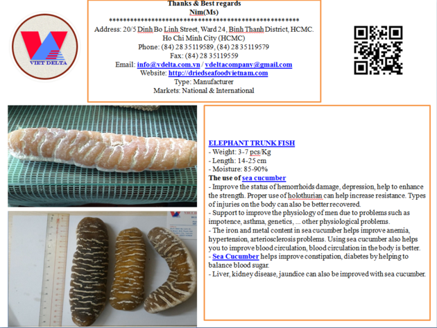 Dried Sea Cucumber