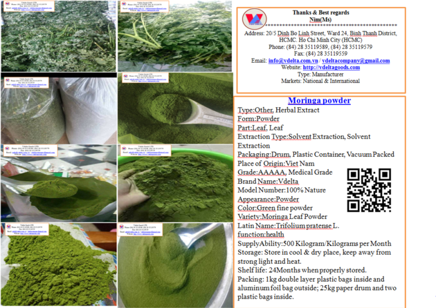 Moringa powder