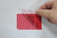 partial transfer high-residue tamper evident label