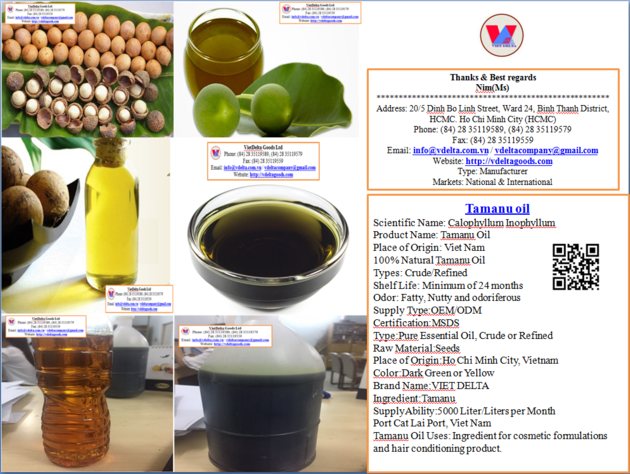 Tamanu oil