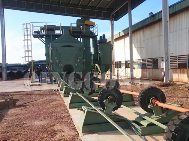 PIPE SHOT BLASTING MACHINE
