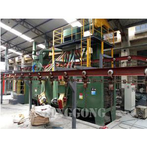 OVERHEAD RAIL SHOT BLASTING MACHINE