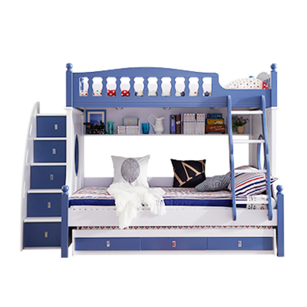 611 hot sell wooden kids bunk bed set furniture