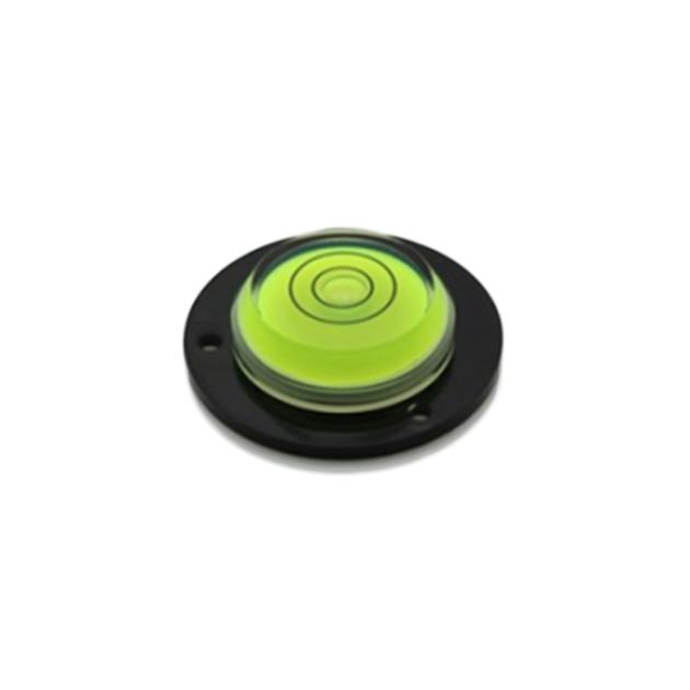 High Precision Bullseye Round Plastic Mini Bubble Level In Colors With Base