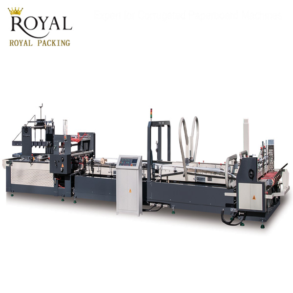 RYKM1200 High Speed Three Color Flexo Printing & Slotting and Online Folder Gluer, Strapping machine