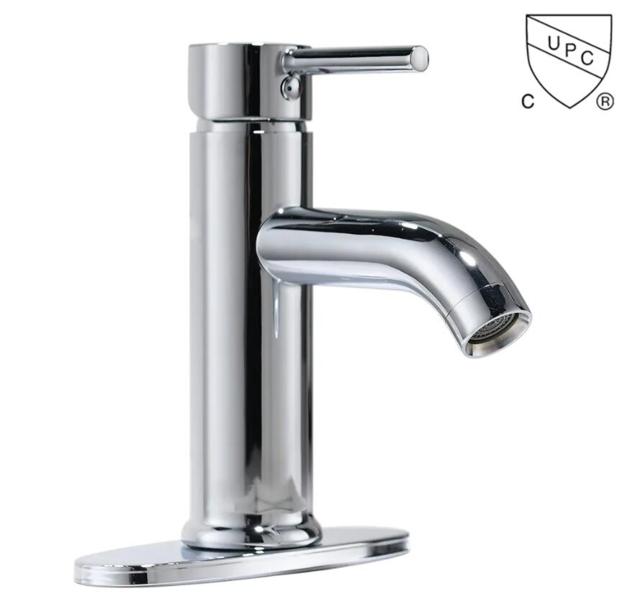 M0099 UPC, CUPC certified bathroom sink faucet, 1-handle Single Hole/4-in Centerset basin faucet;