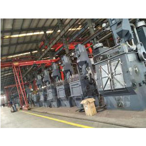 TUMBLE BELT SHOT BLASTING MACHINE