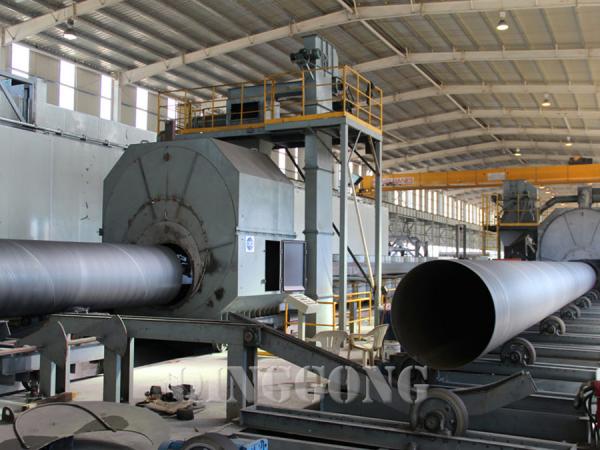 PIPE SHOT BLASTING MACHINE 