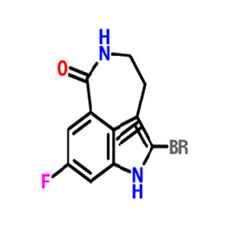2-bromo-8-fluorine-4, 5-dihydro-1H-azo and [5,4,3- CD] indol-6 (3H) - one