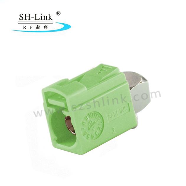 Fakra N Female Right Angle Crimp Solder Connector for RG174 RG316 Cable SHM.900.0003-4.N