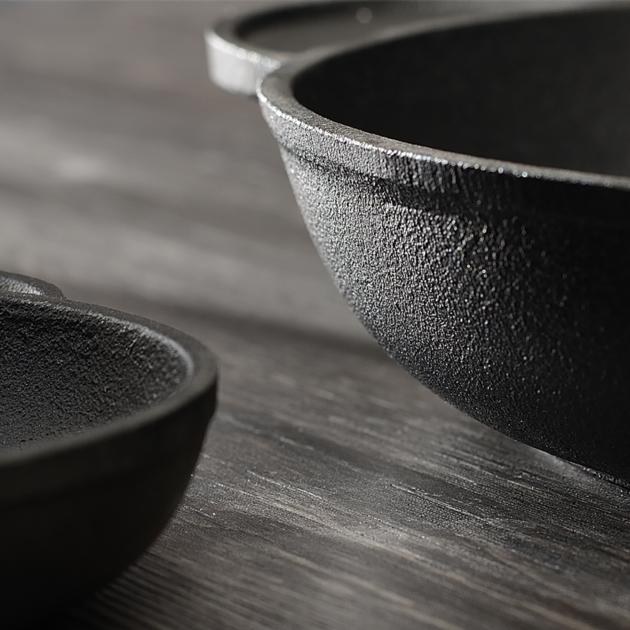 Round Ear Thickening Cast Iron Pan