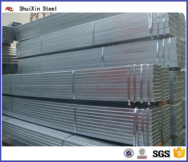 Galvanized Rectangular Q215 Carbon Steel Pipe