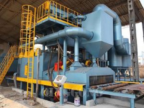 STEEL PLATE SHOT BLASTING MACHINE