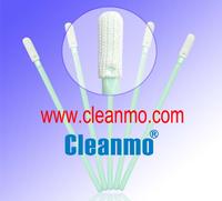 Cleanroom cleaning polyester tip swabs