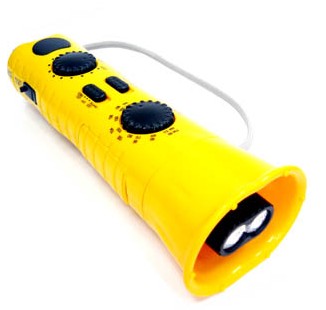dynamo flashlight with radio, megaphone,charger function