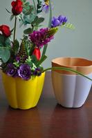Pumpkin Plastic Flower Pots