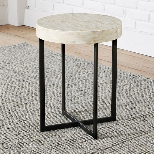 Bone inlay table 