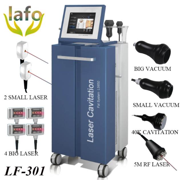 LF-301 LS650 lipolaser rf cavitation machine/lipolaser slimming machine/cavitation machin