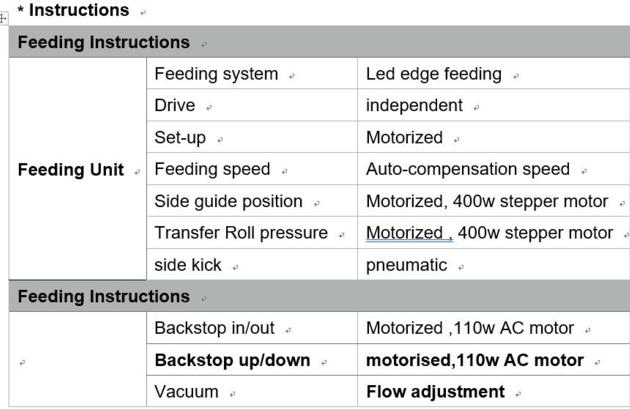Full Automatic Computer Control Down Folder