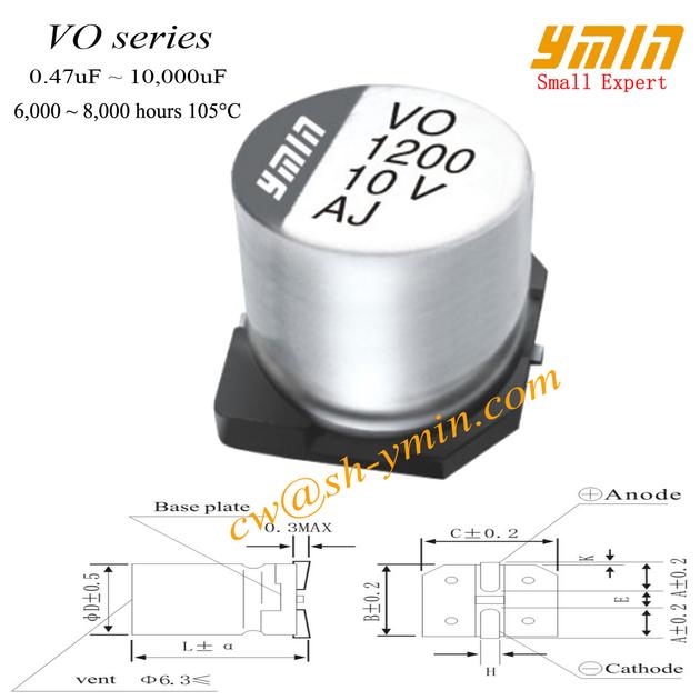 SMD Capacitor SMD Aluminum Electrolytic Capacitor for LED Light 
