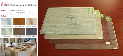 Luxe brushed metallic placemat