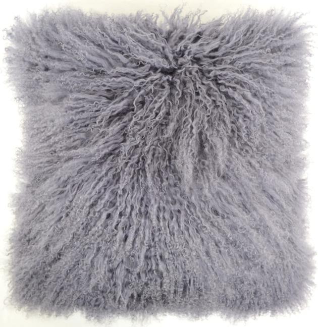  Mongolian lamb fur curly pillows cushions