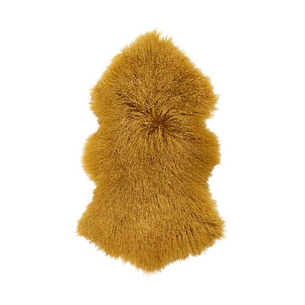  Mongolian fur rug curly skin