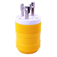 NEMA L5-30P Plug, YGA-014, American Twist Locking Plug