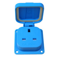 British Water Resistant Socket, UK Waterproof Receptacle, IP54, BS1363, YGB-025, 13A, 250V