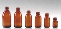 amber oral liquid glass bottles