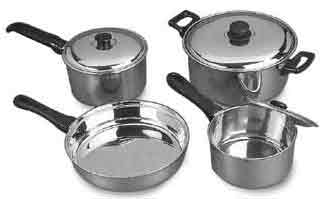 Stainless steel cookware