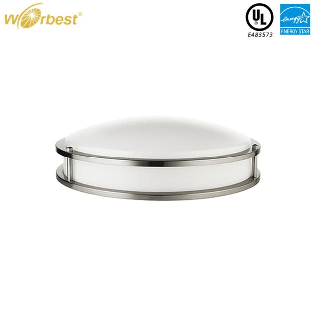 Round Double Ring Brushed Nicked Pendant