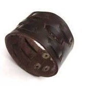 2011 leather bracelet with sterling metal