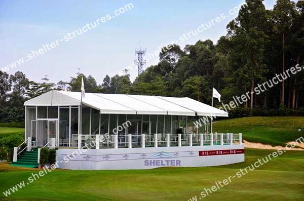 Outdoor Event Tent equipped with Glass Wall