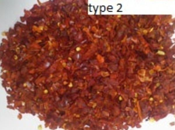  Dry red chilli: chili-flakes1cm-5-seeds-type-2