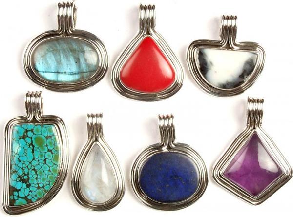  Gemstone Pendents