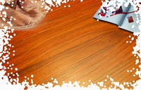 Embossed surface laminate flooring