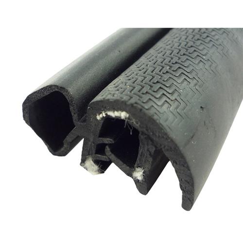 China Push-On Trim Seal Dual Durometer Sponge and Solid Rubber Extrusions with Flexible Wire Core.