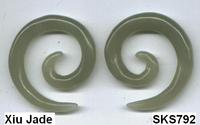 Xiu Jade body jewelry spiral