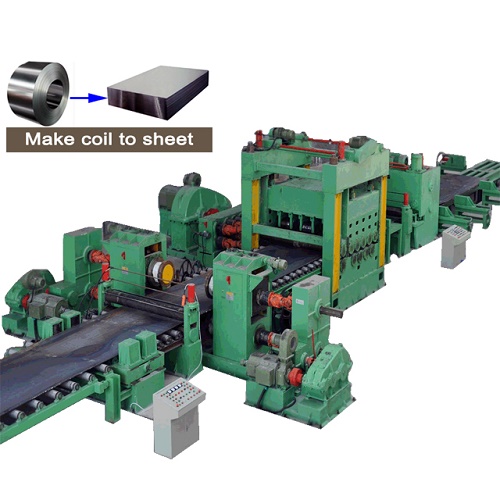 steel shearing machine cutting to length line sheet cutter
