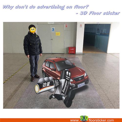 3D floor sticker