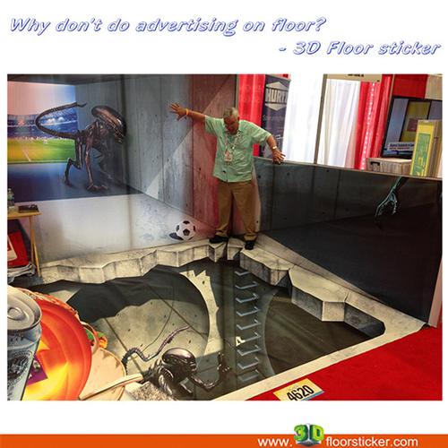 3D floor sticker