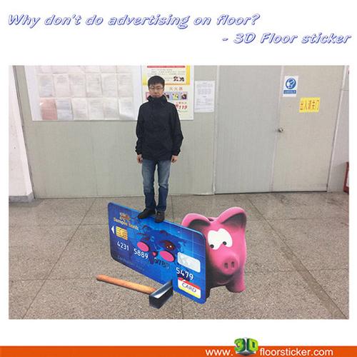 3D floor sticker