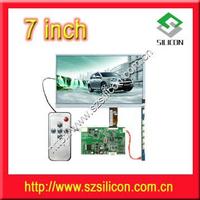 7inch digital TFT-LCD AD board with remote control  