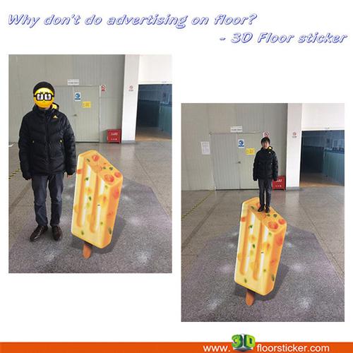 3D floor sticker