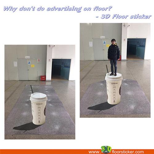 3D floor sticker
